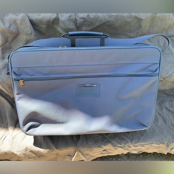 Samsonite Excel Shoulder Weekend Bag Carry On Blue 22x14x7 Handle Shoulder Strap - Picture 7 of 7
